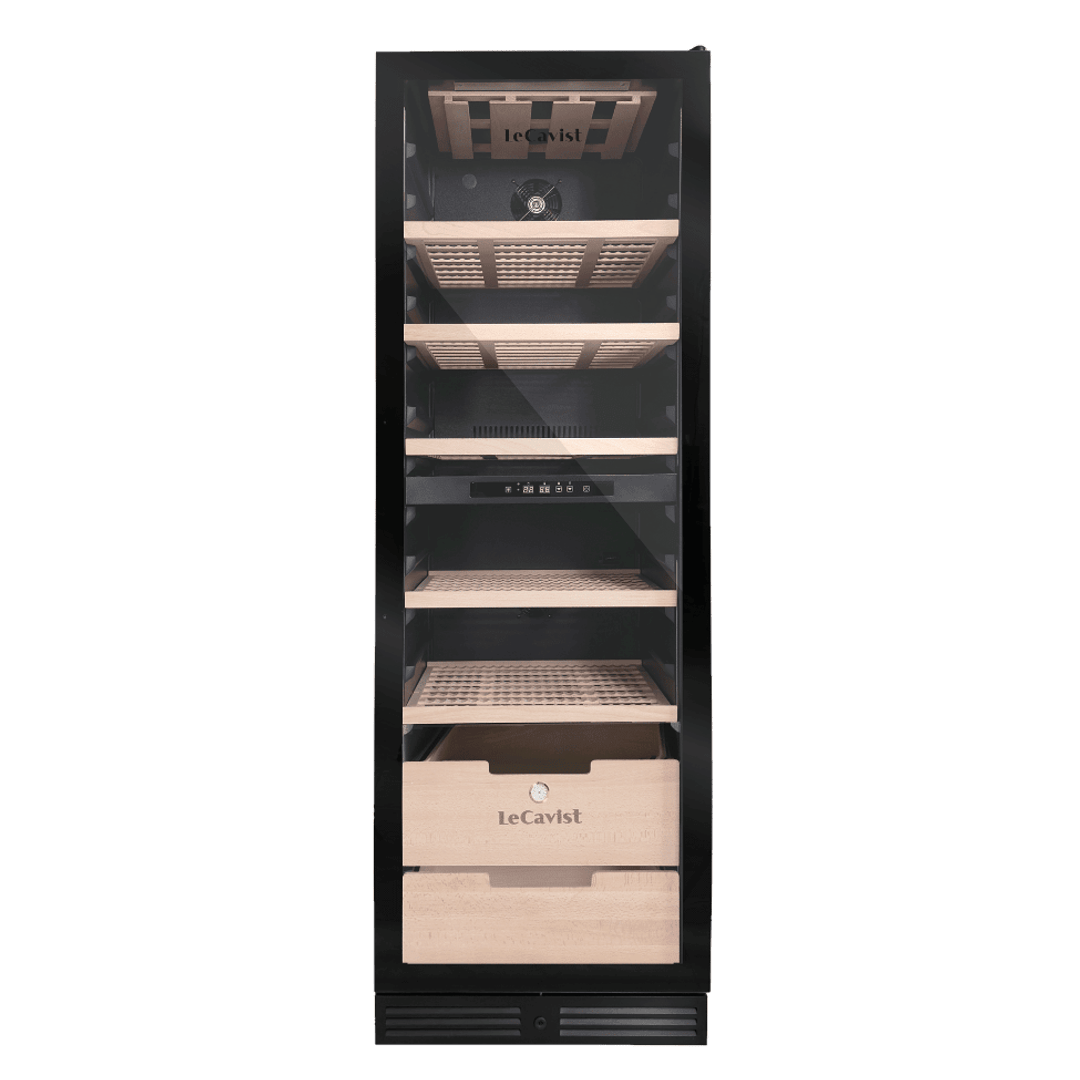 PRODUCT: LECAVIST Wine Cabinet - 209 Bottle - Dual Zone - Built-In - Black (LCS210VN2ZBI) PRE-ORDER - Built-In - LeCavist Wine Cabinets