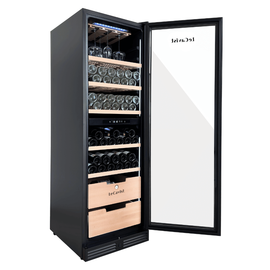 LECAVIST Wine Cabinet - 209 Bottle - Dual Zone - Built - In - Black (LCS210VN2ZBI) PRE - ORDER - Built - In - LeCavist Wine Cabinets
