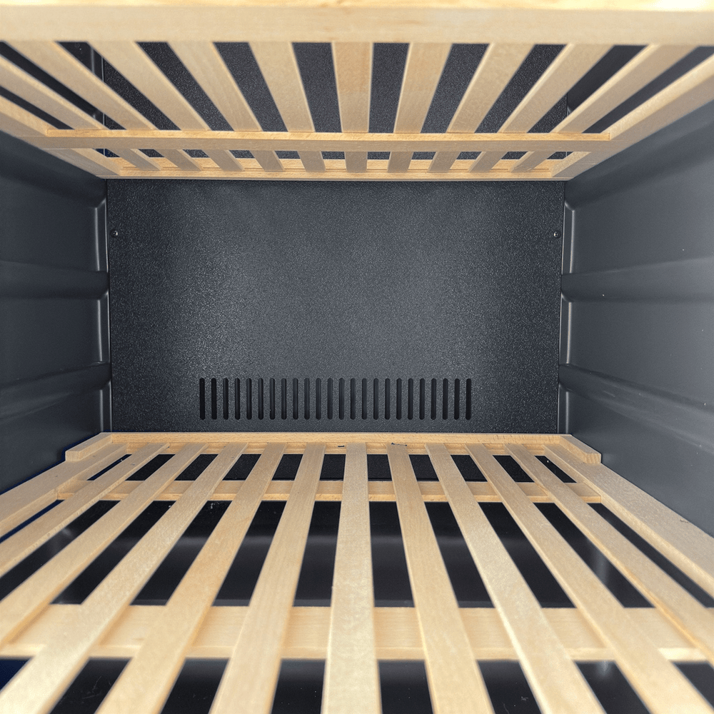 INSIDE: LECAVIST Wine Cabinet - 209 Bottle - Single Zone - Built-In - Black (LCS220VN1ZBI) PRE-ORDER - Built-In - LeCavist Wine Cabinets