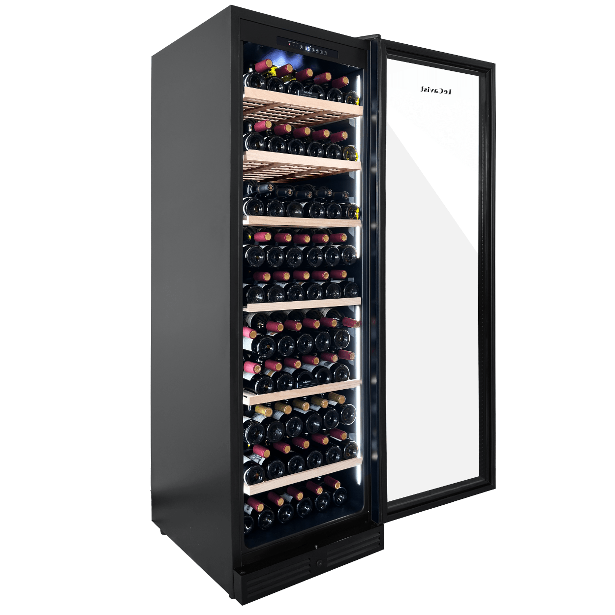LECAVIST Wine Cabinet - 209 Bottle - Single Zone - Built - In - Black (LCS220VN1ZBI) PRE - ORDER - Built - In - LeCavist Wine Cabinets