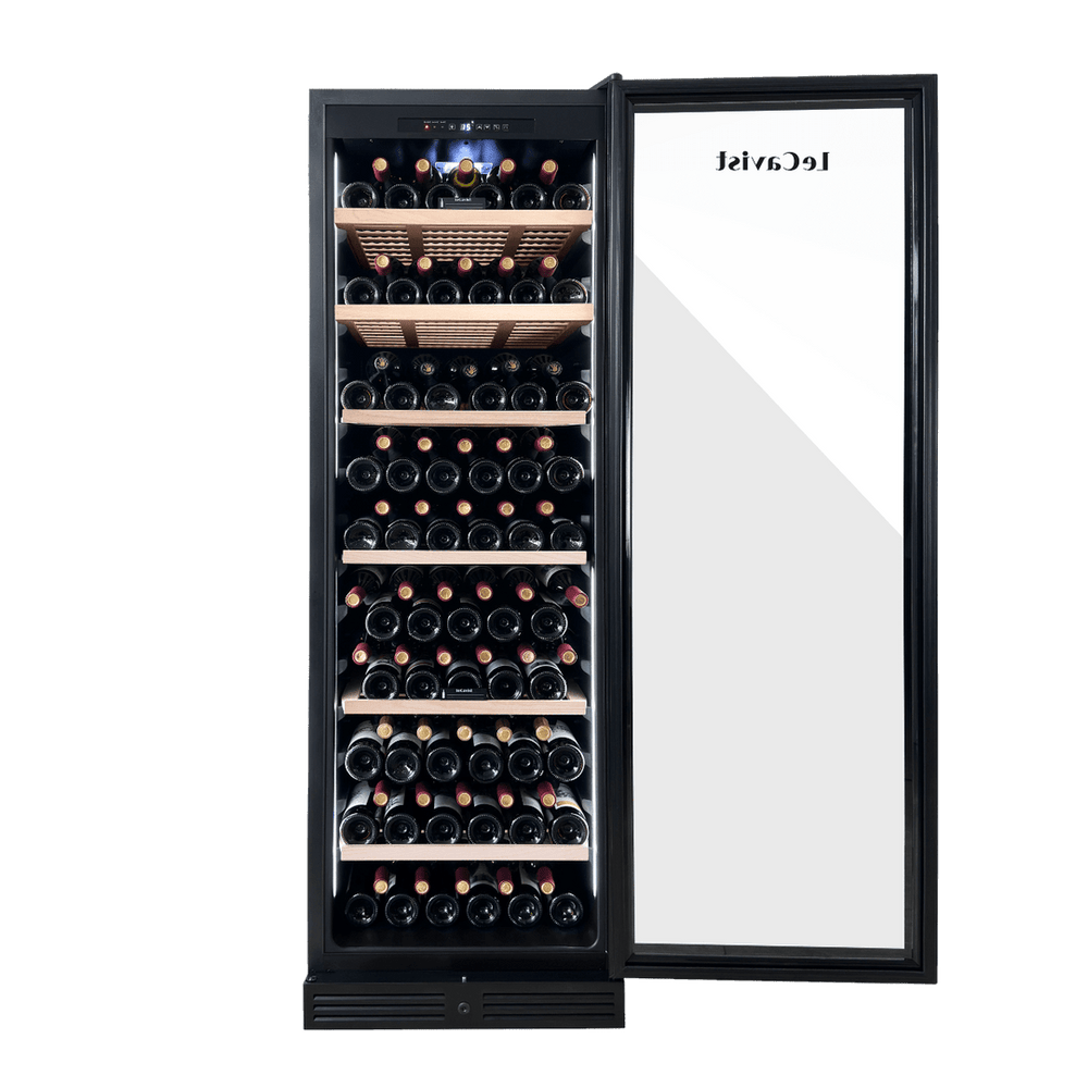PRODUCT: LECAVIST Wine Cabinet - 209 Bottle - Single Zone - Built-In - Black (LCS220VN1ZBI) PRE-ORDER - Built-In - LeCavist Wine Cabinets