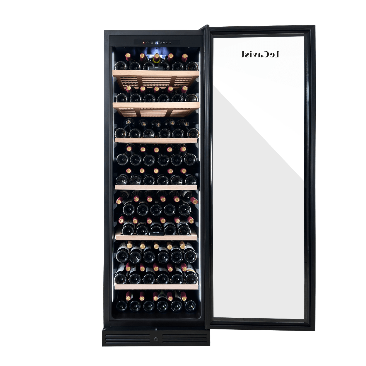 LECAVIST Wine Cabinet - 209 Bottle - Single Zone - Built - In - Black (LCS220VN1ZBI) PRE - ORDER - Built - In - LeCavist Wine Cabinets