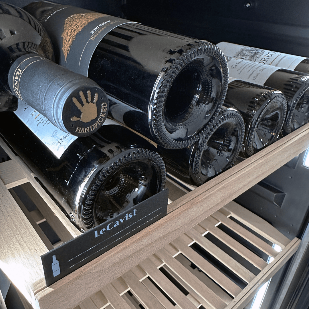 INSIDE: LECAVIST Wine Cabinet - 209 Bottle - Single Zone - Built-In - Black (LCS220VN1ZBI) PRE-ORDER - Built-In - LeCavist Wine Cabinets