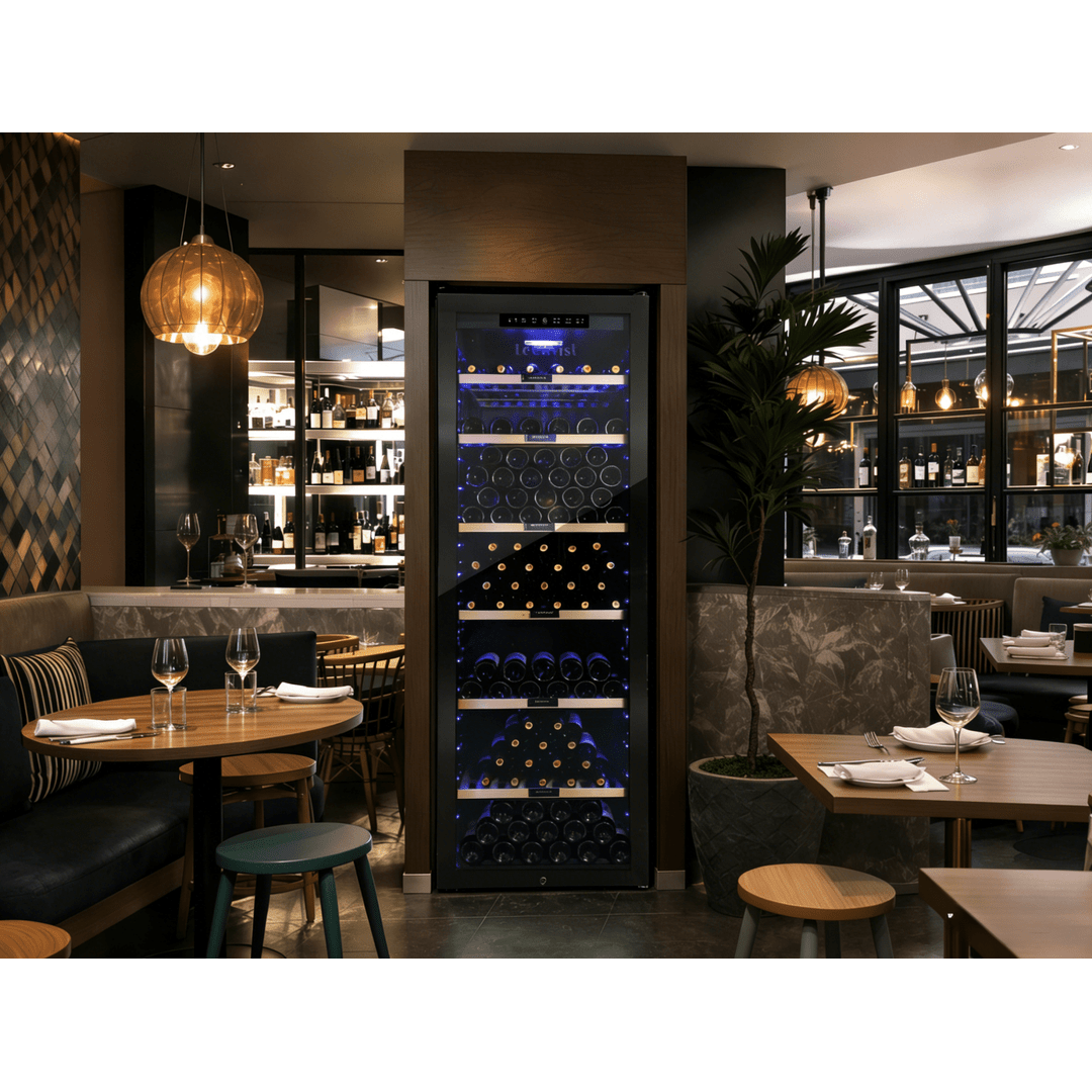 LECAVIST Wine Cabinet - 248 Bottle - Single Zone - Freestanding - Black (LCS240VN1Z1D) PRE-ORDER - Freestanding - LeCavist Wine Cabinets