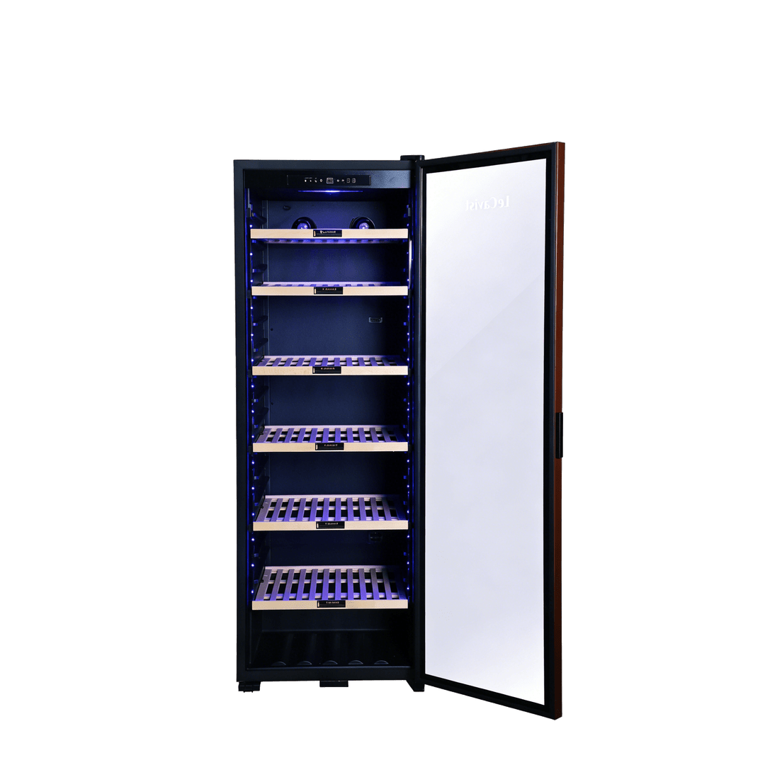 LECAVIST Wine Cabinet - 248 Bottle - Single Zone - Freestanding - Black (LCS240VN1Z1D) PRE-ORDER - Freestanding - LeCavist Wine Cabinets