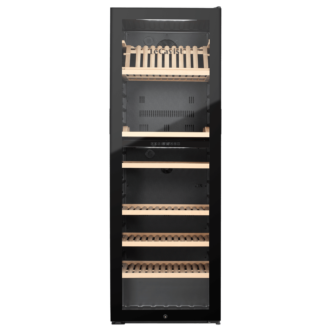 PRODUCT: LECAVIST Wine Cabinet - 268 Bottle - Dual Zone - Freestanding - Black (LJ268VN2Z) - Freestanding - LeCavist Wine Cabinets