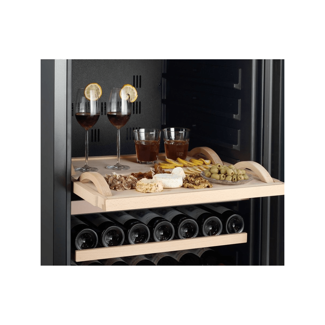 INSIDE: LECAVIST Wine Cabinet - 268 Bottle - Dual Zone - Freestanding - Black (LJ268VN2Z) - Freestanding - LeCavist Wine Cabinets