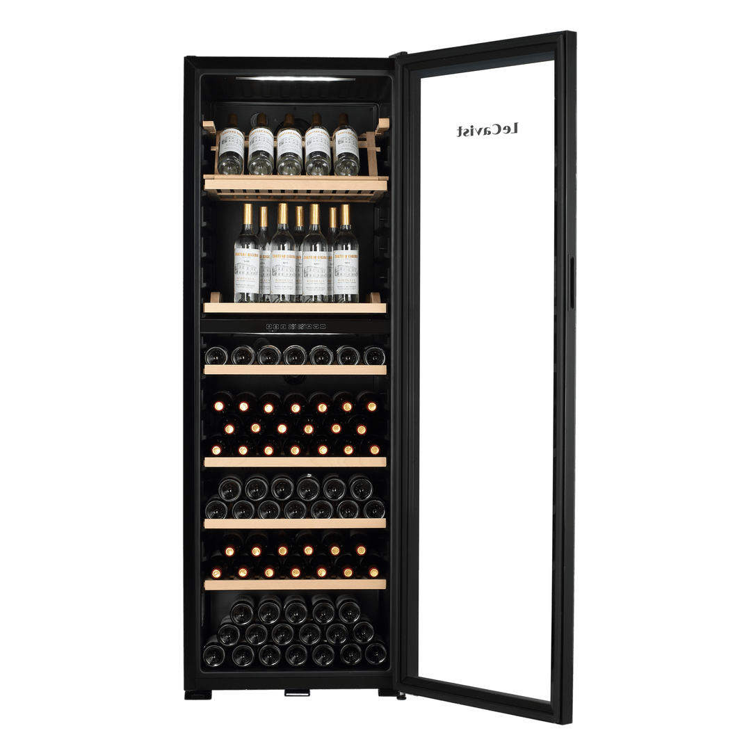 PRODUCT: LECAVIST Wine Cabinet - 268 Bottle - Dual Zone - Freestanding - Black (LJ268VN2Z) - Freestanding - LeCavist Wine Cabinets