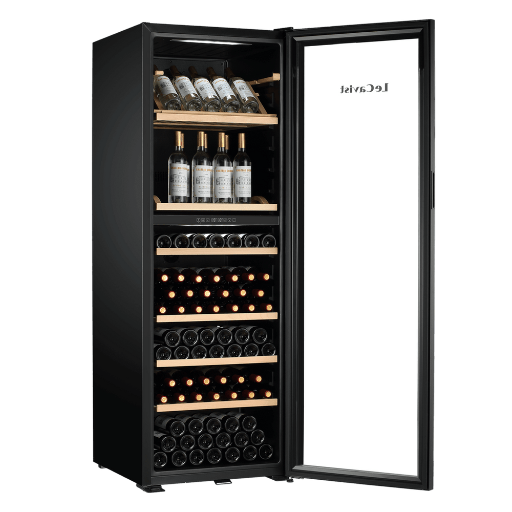 PRODUCT: LECAVIST Wine Cabinet - 268 Bottle - Dual Zone - Freestanding - Black (LJ268VN2Z) - Freestanding - LeCavist Wine Cabinets
