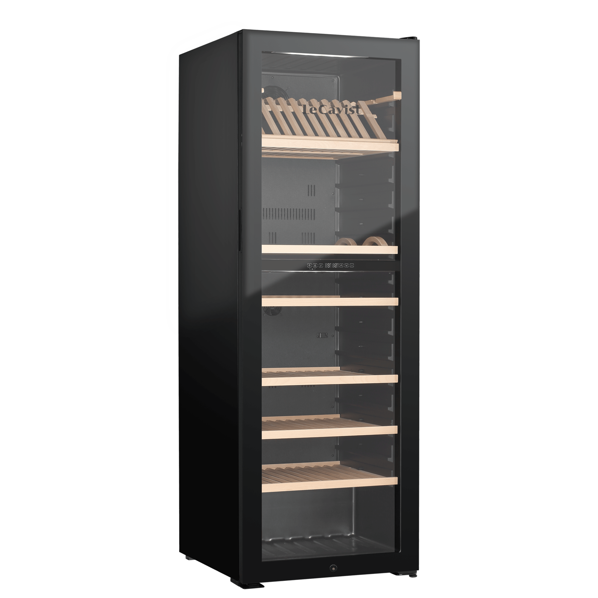 LECAVIST Wine Cabinet - 268 Bottle - Dual Zone - Freestanding - Black (LJ268VN2Z) - Freestanding - LeCavist Wine Cabinets