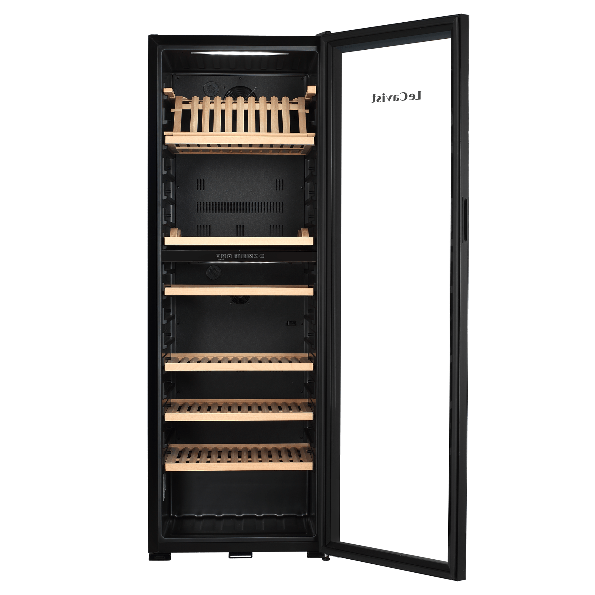 LECAVIST Wine Cabinet - 268 Bottle - Dual Zone - Freestanding - Black (LJ268VN2Z) - Freestanding - LeCavist Wine Cabinets