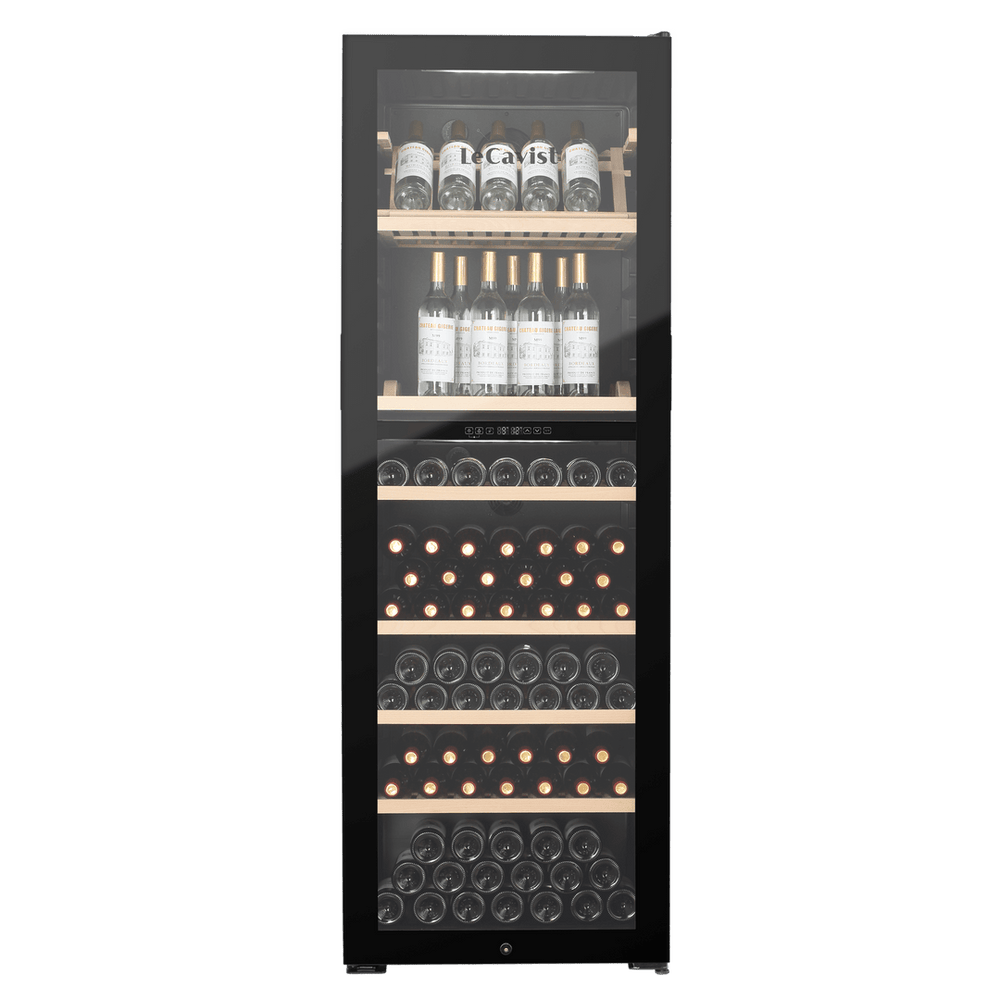 PRODUCT: LECAVIST Wine Cabinet - 268 Bottle - Dual Zone - Freestanding - Black (LJ268VN2Z) - Freestanding - LeCavist Wine Cabinets