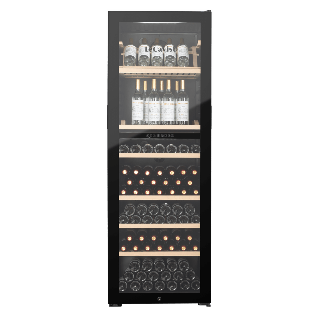 PRODUCT: LECAVIST Wine Cabinet - 268 Bottle - Dual Zone - Freestanding - Black (LJ268VN2Z) - Freestanding - LeCavist Wine Cabinets