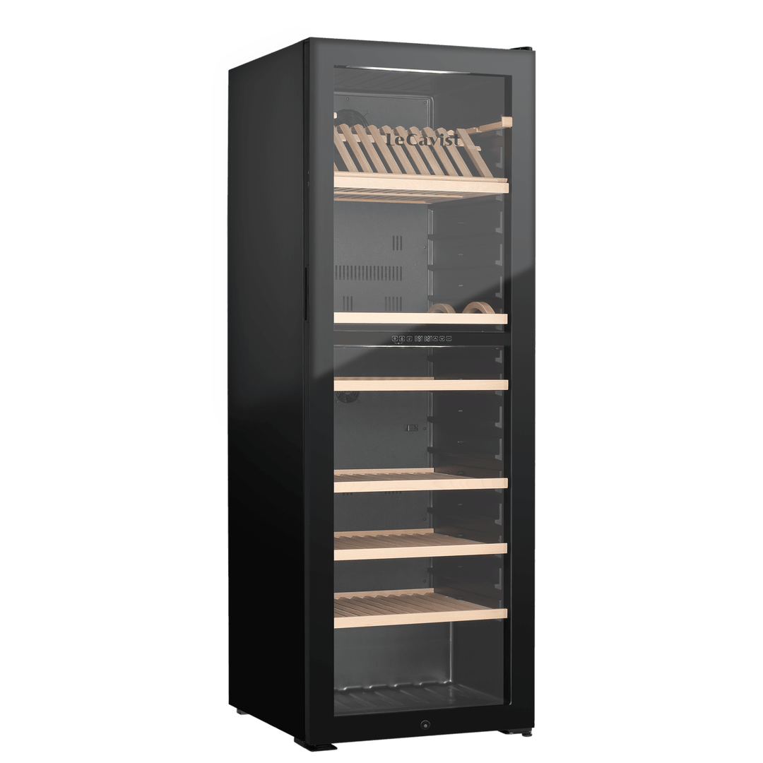 PRODUCT: LECAVIST Wine Cabinet - 268 Bottle - Dual Zone - Freestanding - Black (LJ268VN2Z) - Freestanding - LeCavist Wine Cabinets