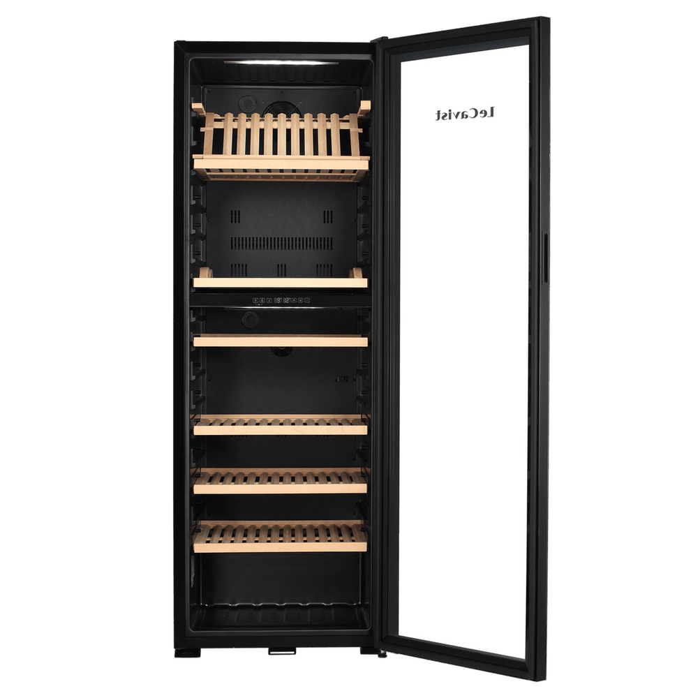 PRODUCT: LECAVIST Wine Cabinet - 268 Bottle - Dual Zone - Freestanding - Black (LJ268VN2Z) - Freestanding - LeCavist Wine Cabinets