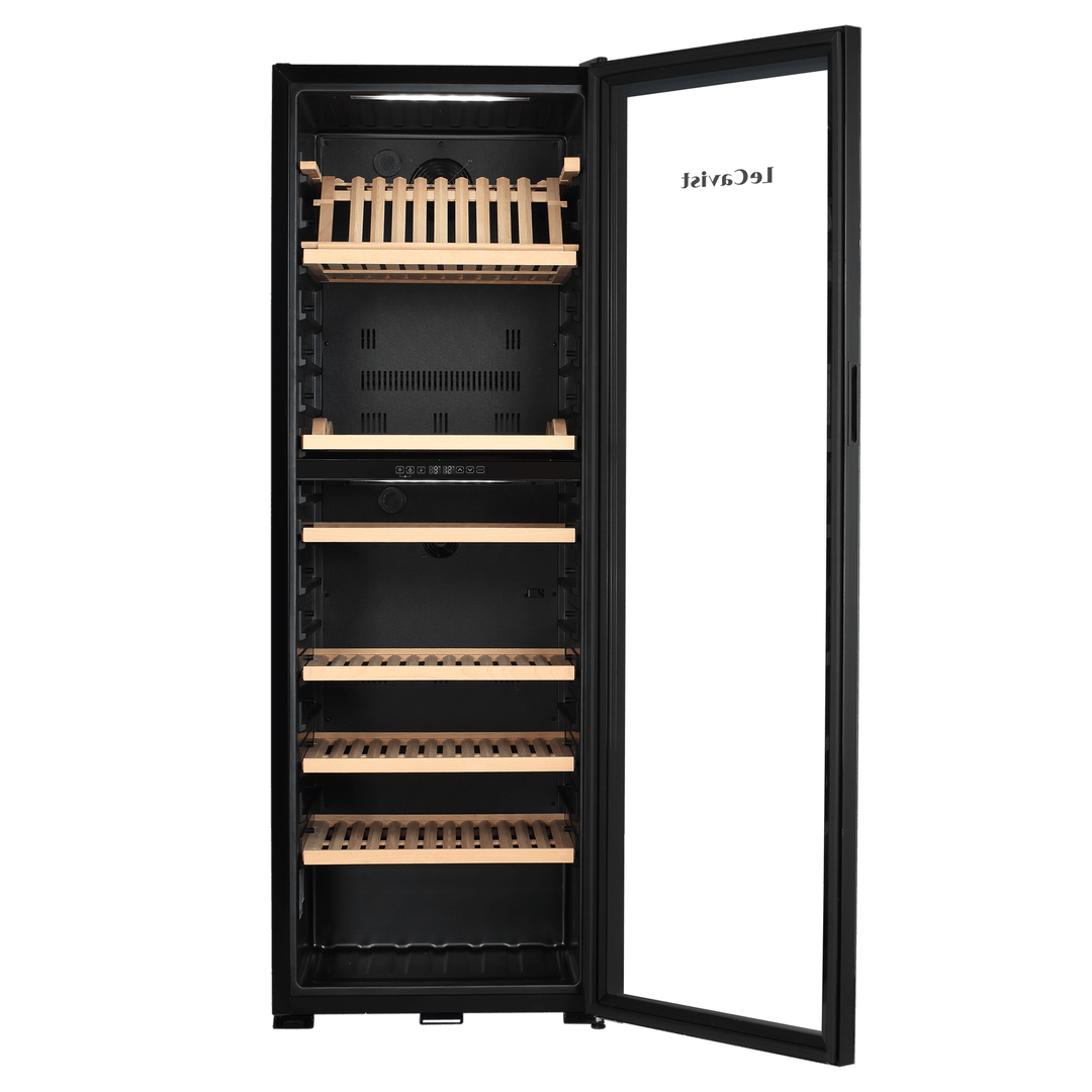 PRODUCT: LECAVIST Wine Cabinet - 268 Bottle - Dual Zone - Freestanding - Black (LJ268VN2Z) - Freestanding - LeCavist Wine Cabinets