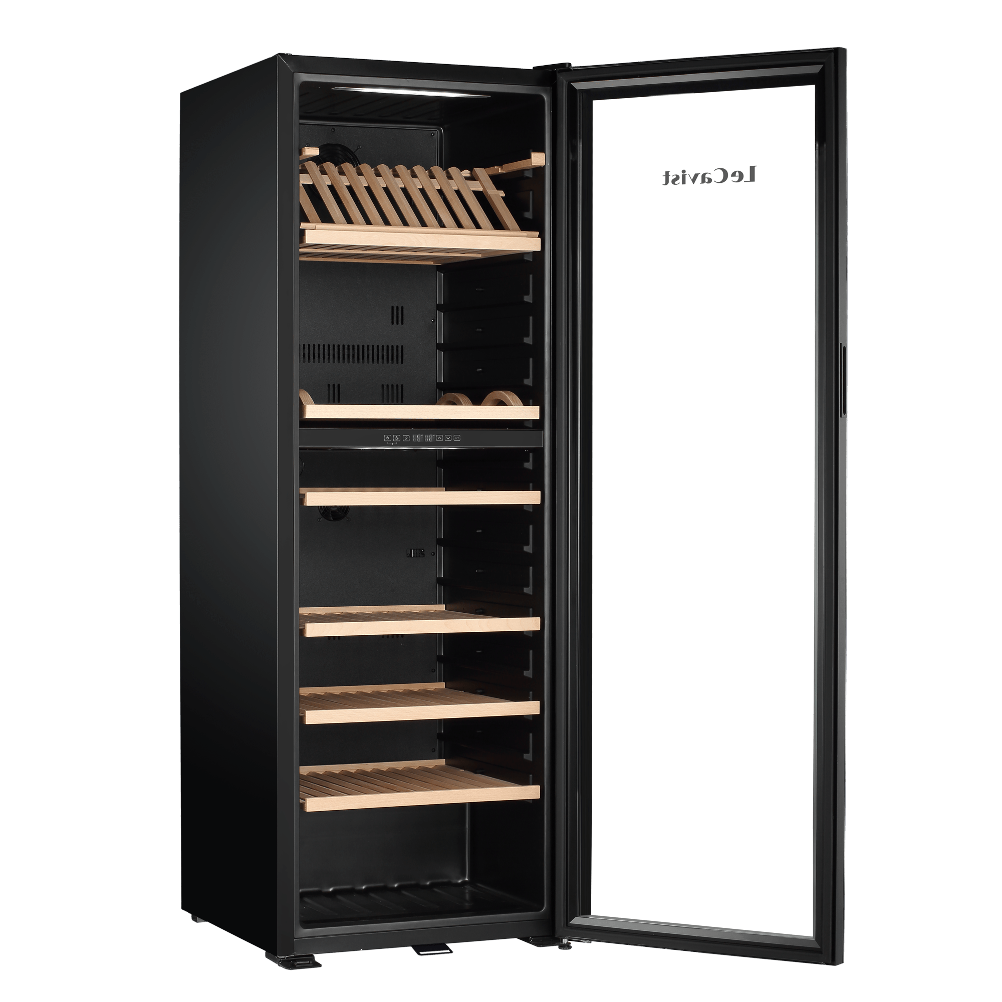 LECAVIST Wine Cabinet - 268 Bottle - Dual Zone - Freestanding - Black (LJ268VN2Z) - Freestanding - LeCavist Wine Cabinets