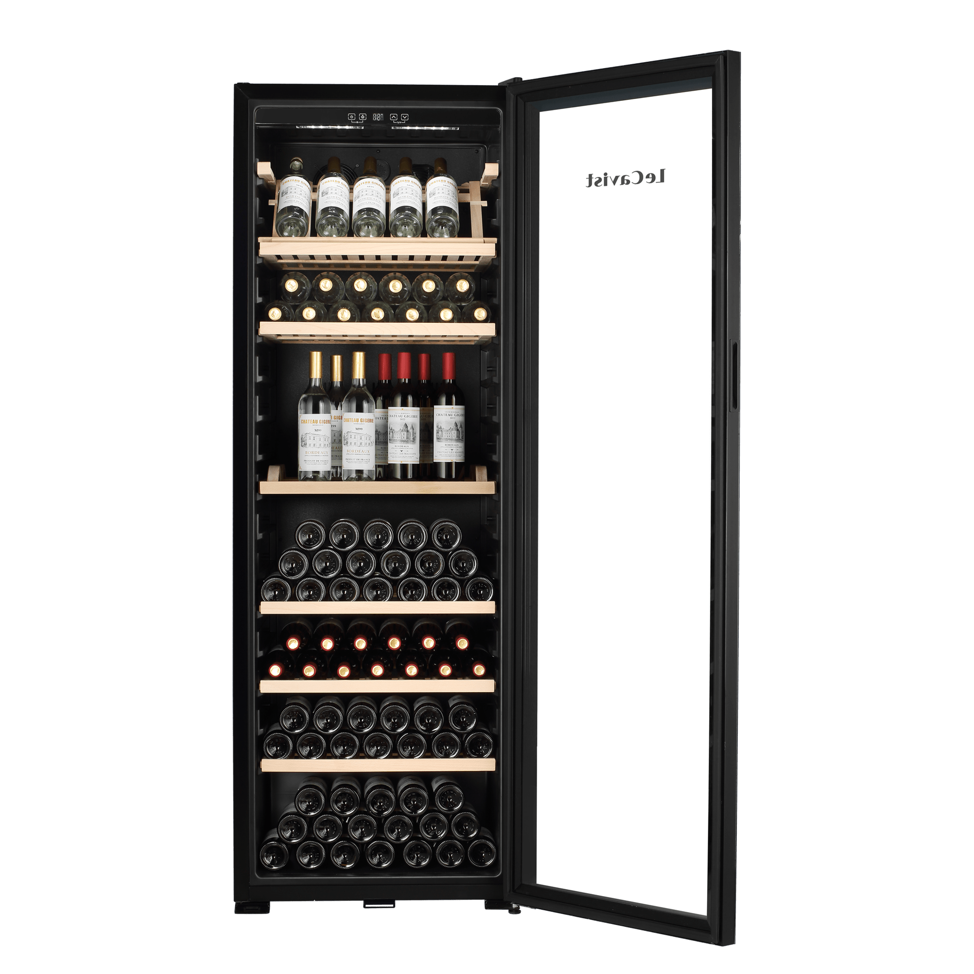 LECAVIST Wine Cabinet - 294 Bottle - Single Zone - Freestanding - Black (LJ294VN) PRE - ORDER - Freestanding - LeCavist Wine Cabinets
