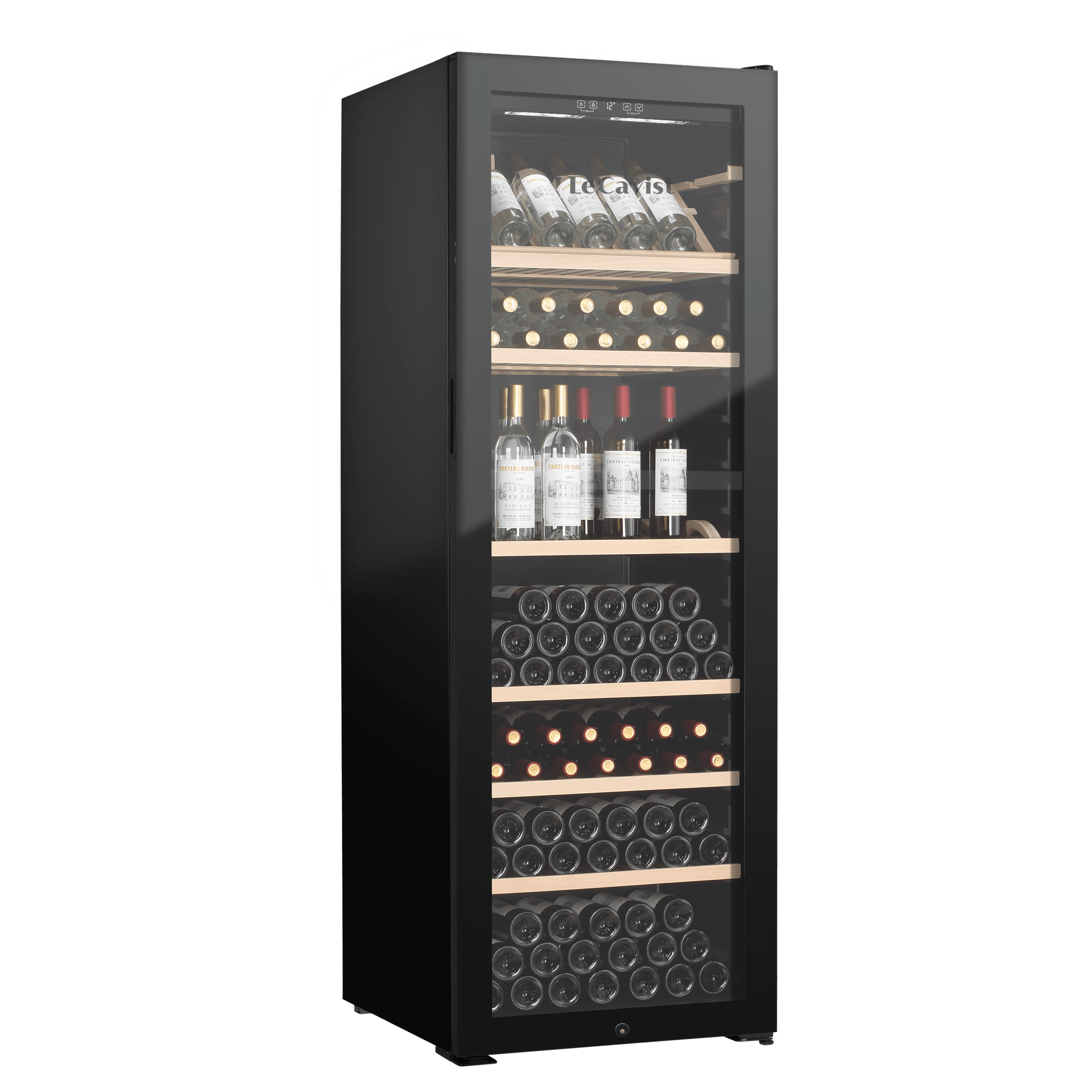 LECAVIST Wine Cabinet - 294 Bottle - Single Zone - Freestanding - Black (LJ294VN) PRE - ORDER - Freestanding - LeCavist Wine Cabinets