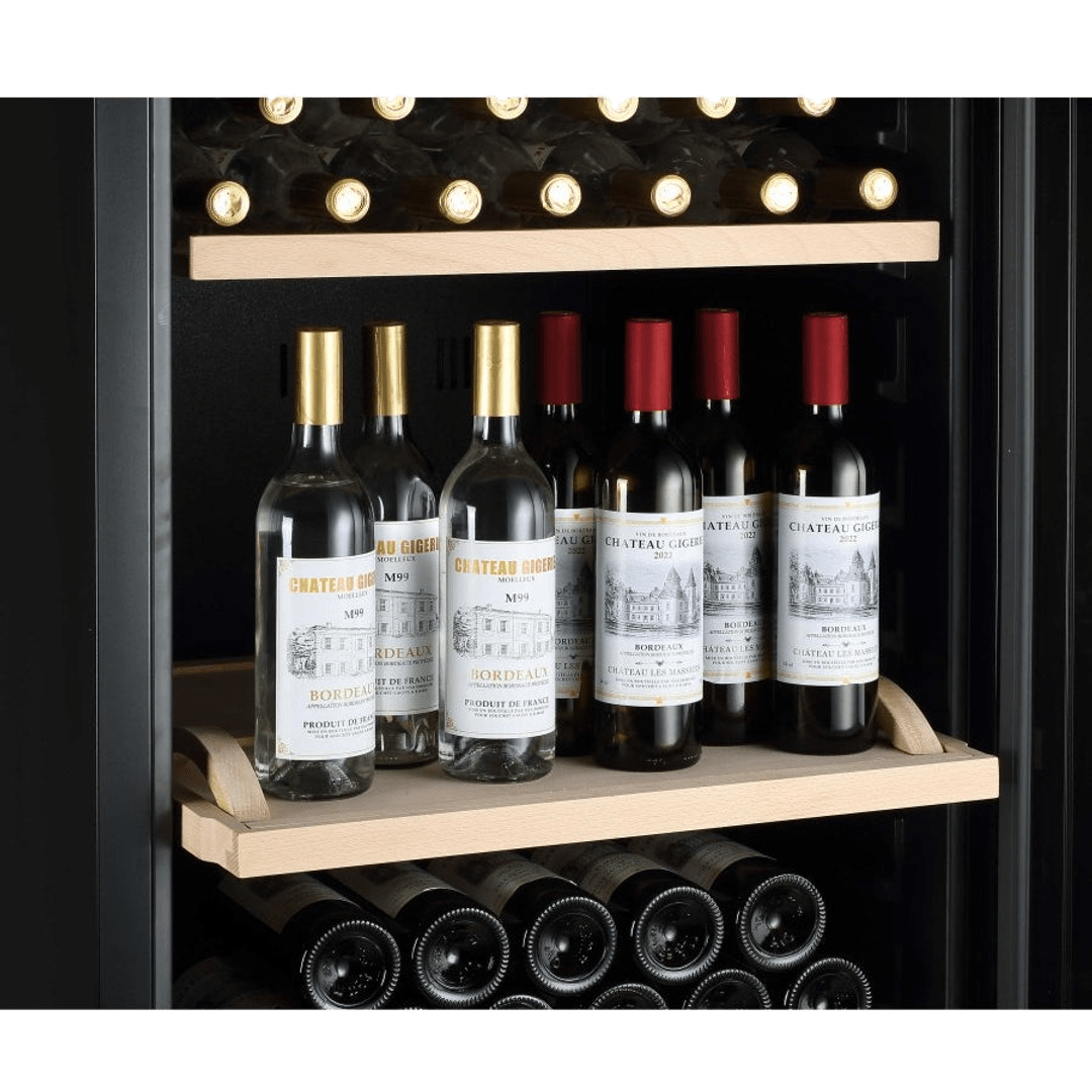 INSIDE: LECAVIST Wine Cabinet - 294 Bottle - Single Zone - Freestanding - Black (LJ294VN) PRE-ORDER - Freestanding - LeCavist Wine Cabinets