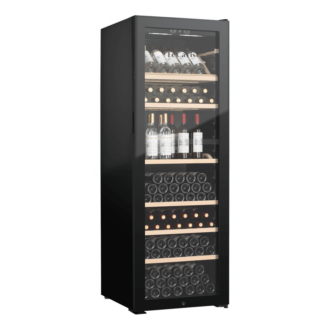 PRODUCT: LECAVIST Wine Cabinet - 294 Bottle - Single Zone - Freestanding - Black (LJ294VN) PRE-ORDER - Freestanding - LeCavist Wine Cabinets