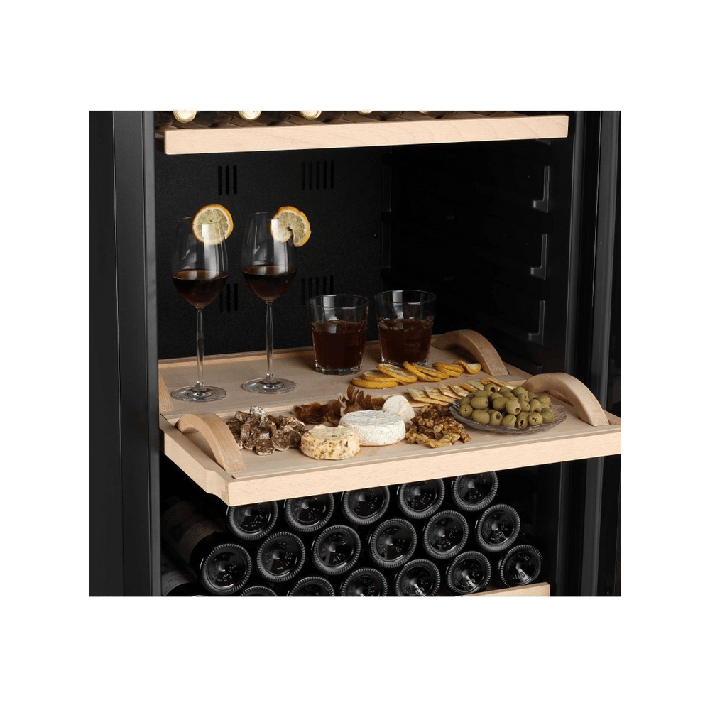 INSIDE: LECAVIST Wine Cabinet - 294 Bottle - Single Zone - Freestanding - Black (LJ294VN) PRE-ORDER - Freestanding - LeCavist Wine Cabinets