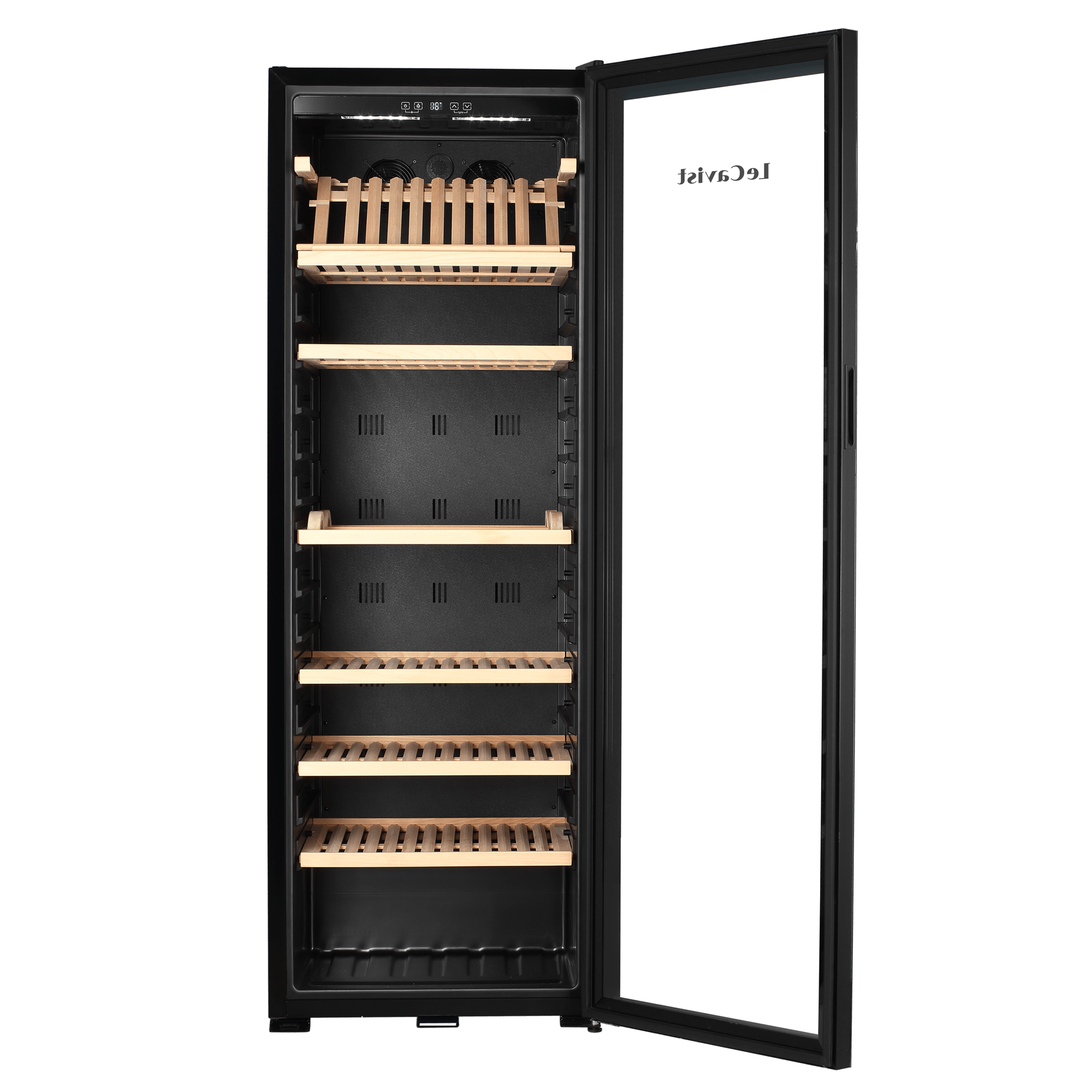 LECAVIST Wine Cabinet - 294 Bottle - Single Zone - Freestanding - Black (LJ294VN) PRE - ORDER - Freestanding - LeCavist Wine Cabinets