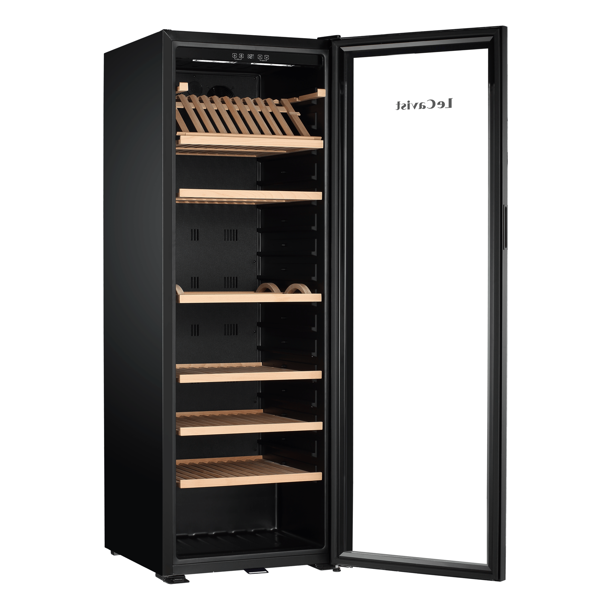 LECAVIST Wine Cabinet - 294 Bottle - Single Zone - Freestanding - Black (LJ294VN) PRE - ORDER - Freestanding - LeCavist Wine Cabinets