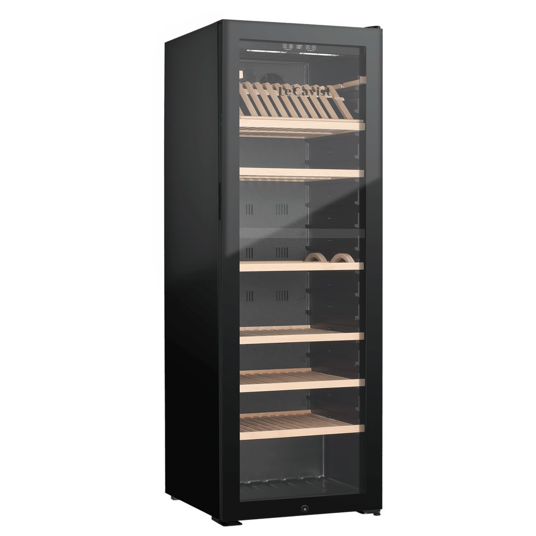 PRODUCT: LECAVIST Wine Cabinet - 294 Bottle - Single Zone - Freestanding - Black (LJ294VN) PRE-ORDER - Freestanding - LeCavist Wine Cabinets