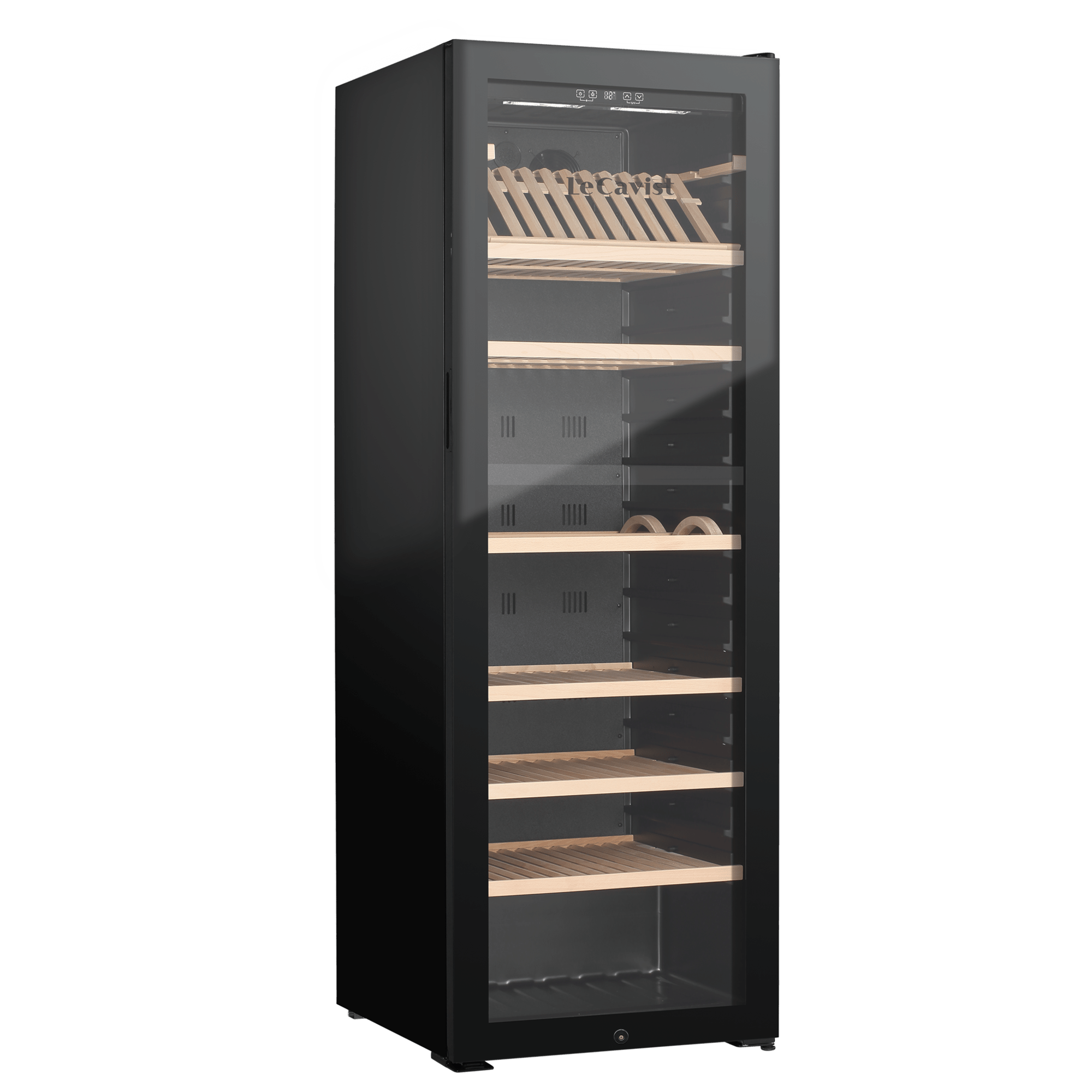 LECAVIST Wine Cabinet - 294 Bottle - Single Zone - Freestanding - Black (LJ294VN) PRE - ORDER - Freestanding - LeCavist Wine Cabinets