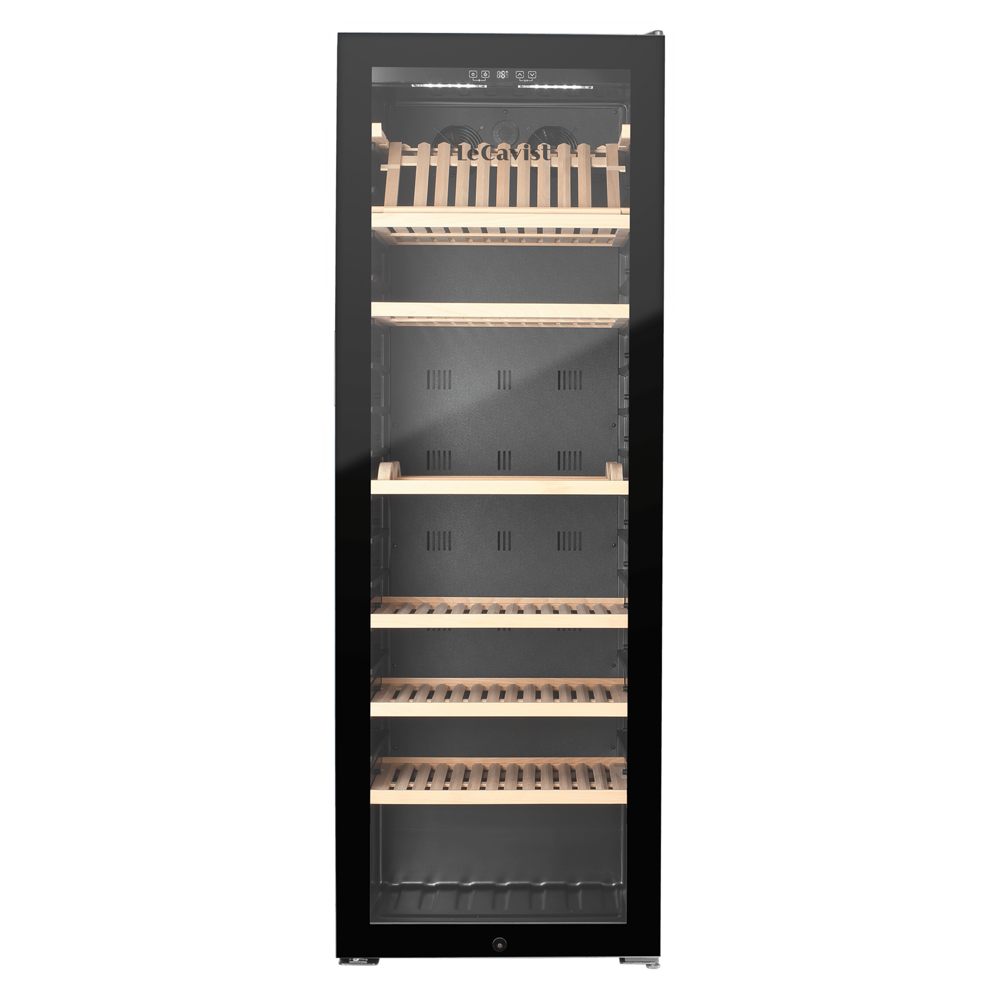 LECAVIST Wine Cabinet - 294 Bottle - Single Zone - Freestanding - Black (LJ294VN) PRE - ORDER - Freestanding - LeCavist Wine Cabinets