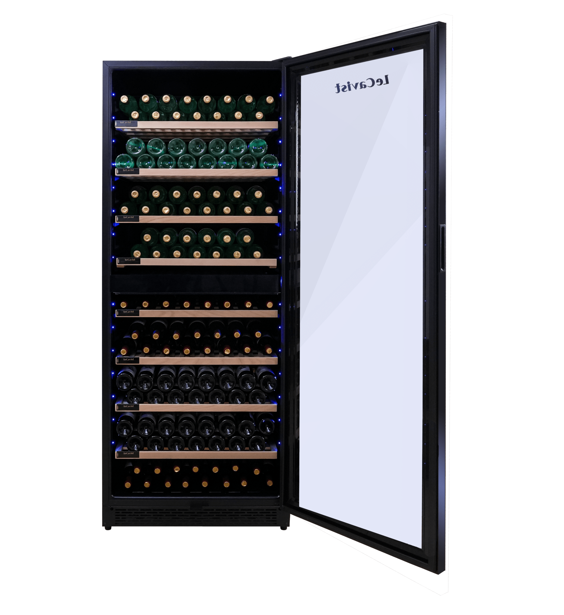 LECAVIST Wine Cabinet - 303 Bottle - Dual Zone - Built - in - Black (LCS300VN2Z1D) - Built - In - LeCavist Wine Cabinets