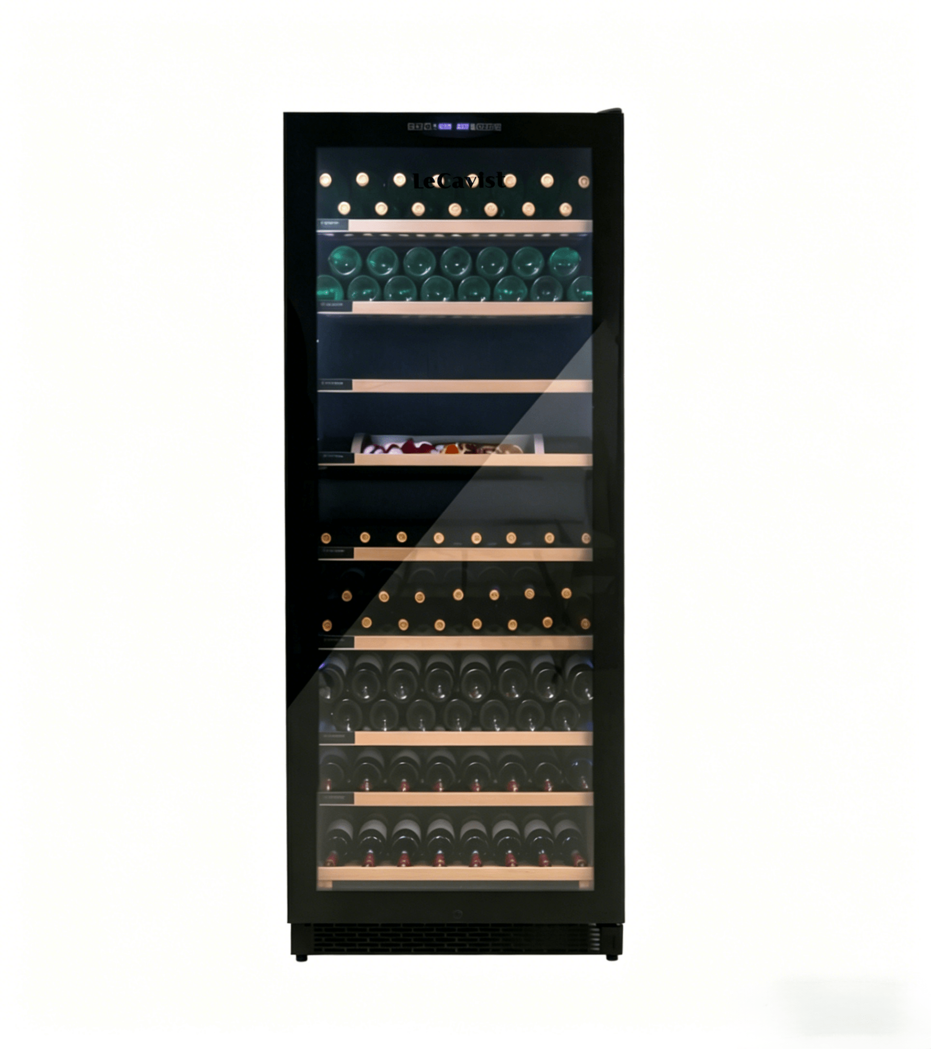 LECAVIST Wine Cabinet - 303 Bottle - Dual Zone - Built - in - Black (LCS300VN2Z1D) - Built - In - LeCavist Wine Cabinets