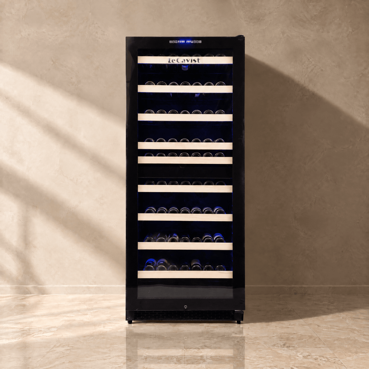 LECAVIST Wine Cabinet - 303 Bottle - Dual Zone - Built-in - Black (LCS300VN2Z1D) - Built-In - LeCavist Wine Cabinets