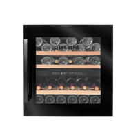LECAVIST Wine Cabinet - 36 Bottle - Dual Zone - Built-In - Black (LCS36VN2ZBI)