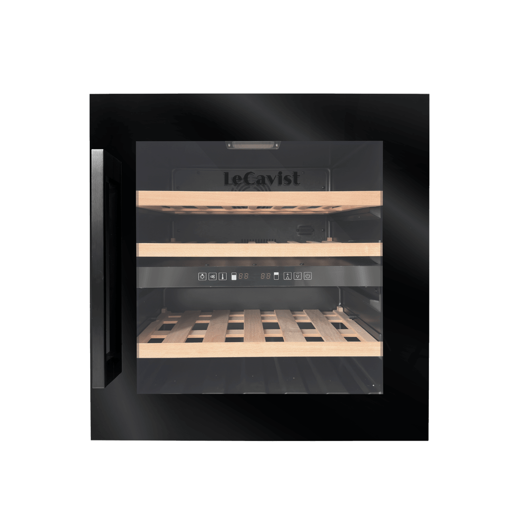 PRODUCT: LECAVIST Wine Cabinet - 36 Bottle - Dual Zone - Built-In - Black (LCS36VN2ZBI) PRE-ORDER - Built-In - LeCavist Wine Cabinets