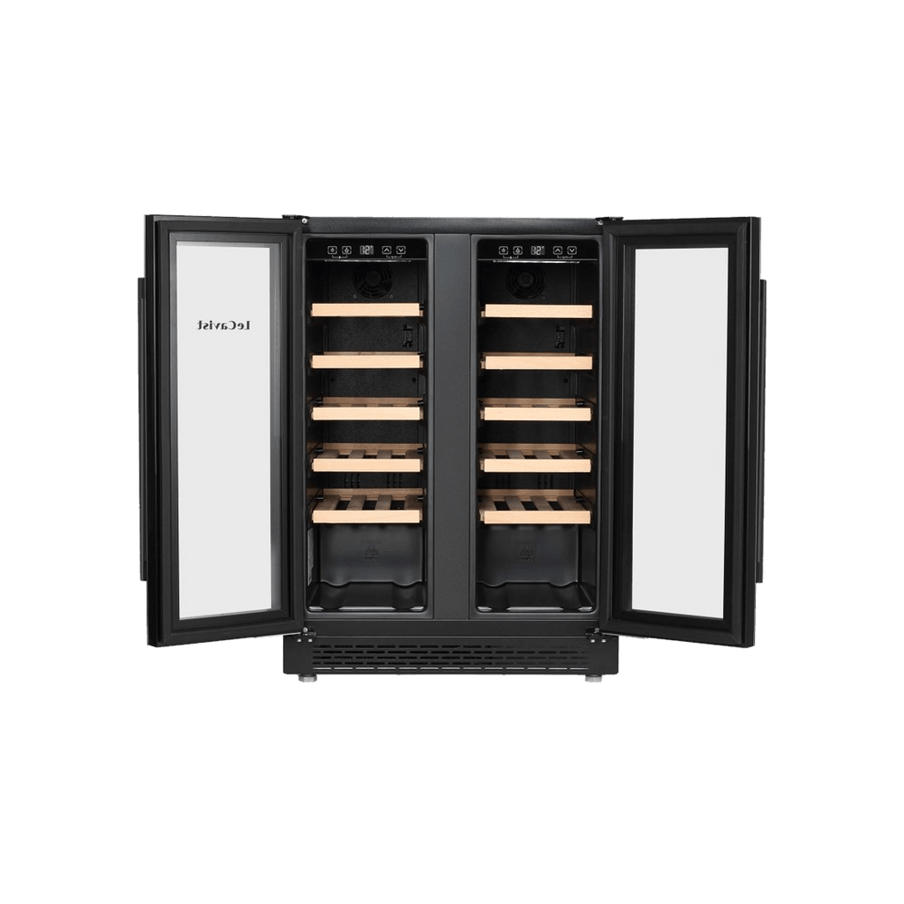 PRODUCT: LECAVIST Wine Cabinet - 40 Bottle - Dual Zone - Built-in - Black (LJ40VN2Z2DBU) - Built-In - LeCavist Wine Cabinets