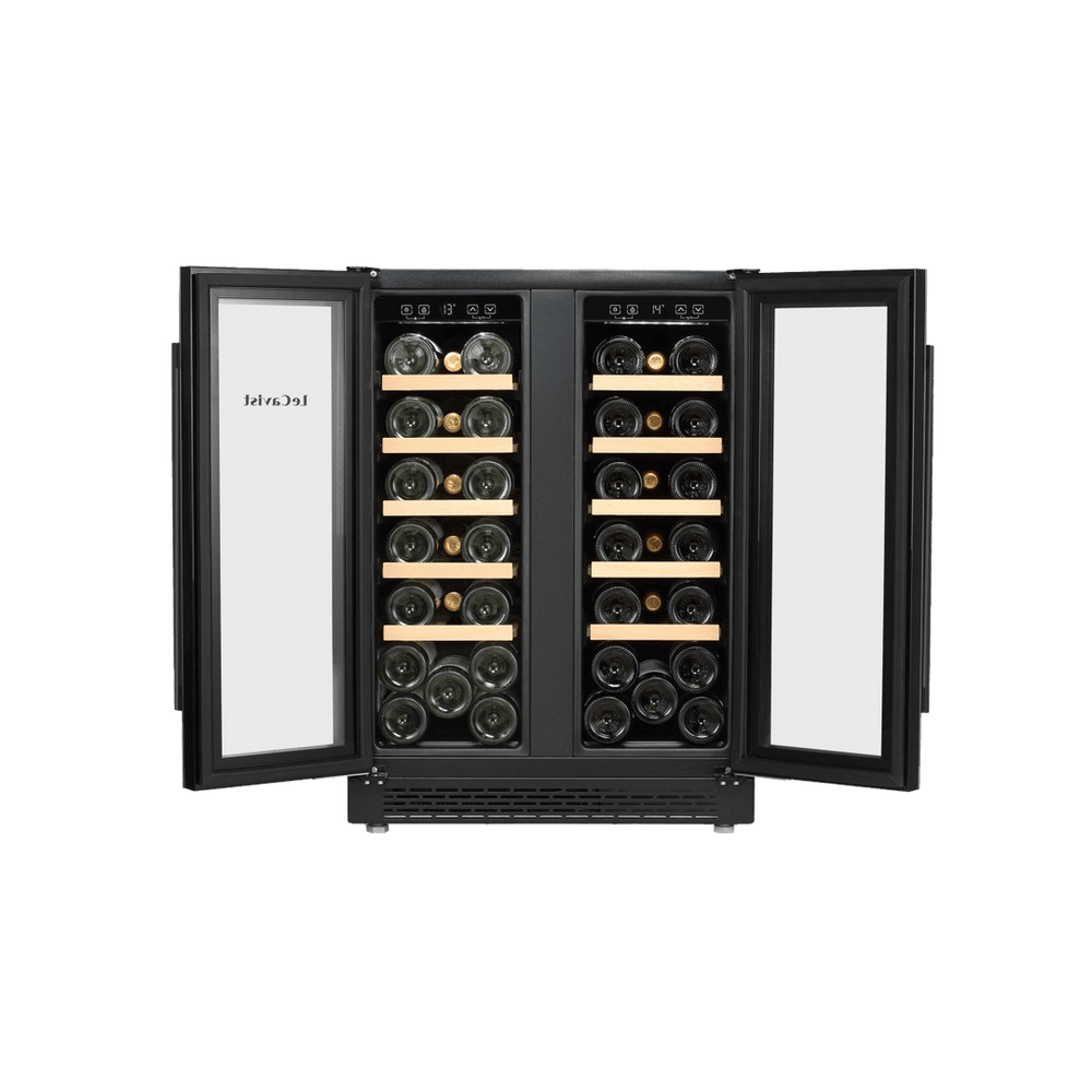 PRODUCT: LECAVIST Wine Cabinet - 40 Bottle - Dual Zone - Built-in - Black (LJ40VN2Z2DBU) - Built-In - LeCavist Wine Cabinets