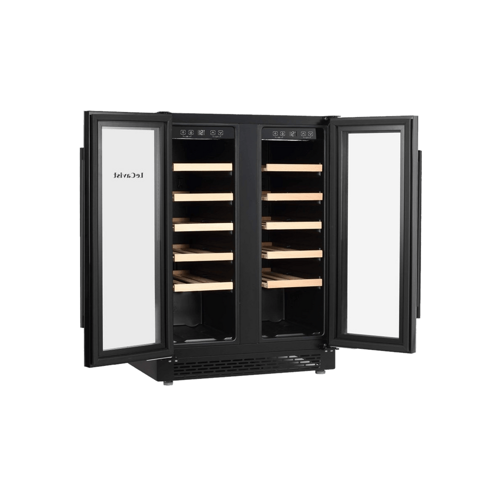 PRODUCT: LECAVIST Wine Cabinet - 40 Bottle - Dual Zone - Built-in - Black (LJ40VN2Z2DBU) - Built-In - LeCavist Wine Cabinets