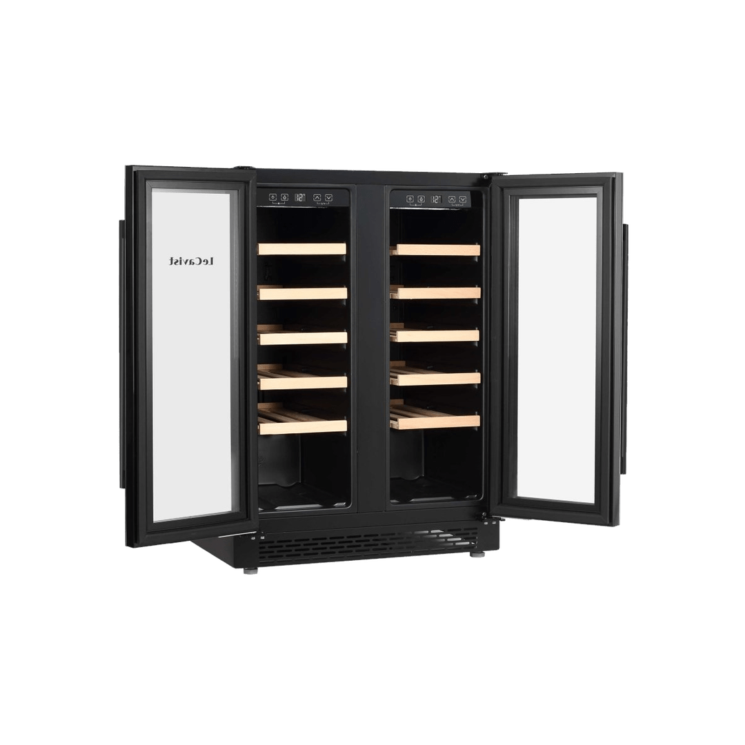 PRODUCT: LECAVIST Wine Cabinet - 40 Bottle - Dual Zone - Built-in - Black (LJ40VN2Z2DBU) - Built-In - LeCavist Wine Cabinets