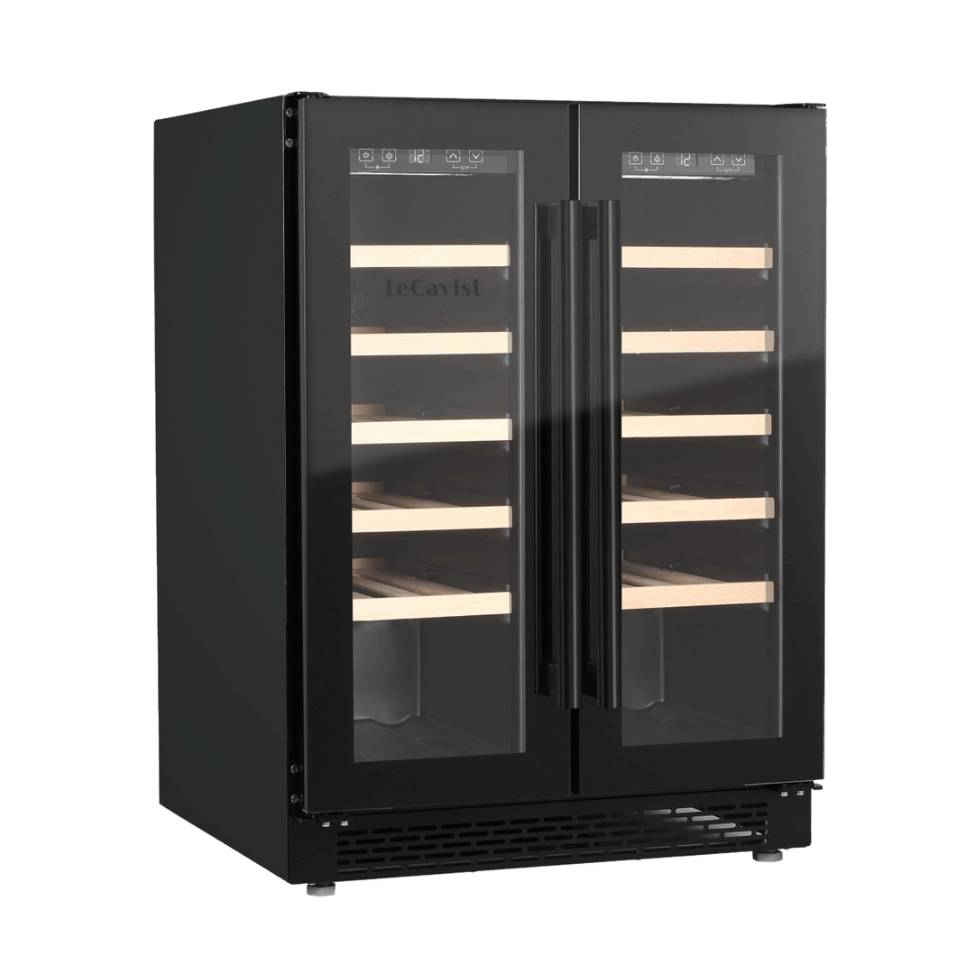 PRODUCT: LECAVIST Wine Cabinet - 40 Bottle - Dual Zone - Built-in - Black (LJ40VN2Z2DBU) - Built-In - LeCavist Wine Cabinets
