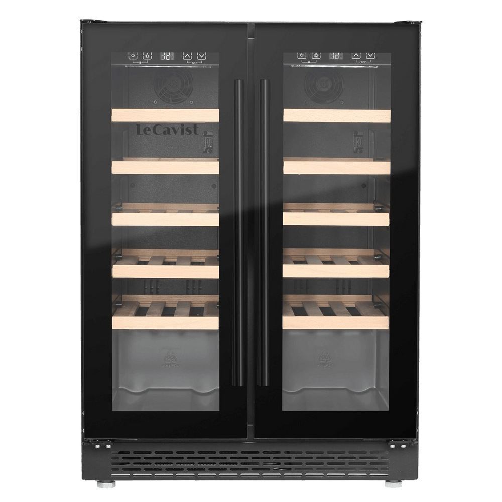 PRODUCT: LECAVIST Wine Cabinet - 40 Bottle - Dual Zone - Built-in - Black (LJ40VN2Z2DBU) - Built-In - LeCavist Wine Cabinets