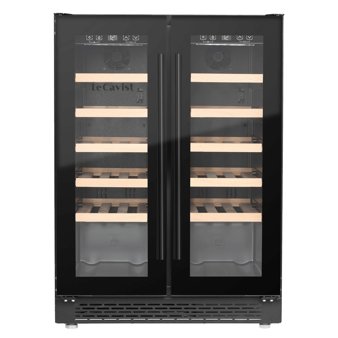 PRODUCT: LECAVIST Wine Cabinet - 40 Bottle - Dual Zone - Built-in - Black (LJ40VN2Z2DBU) - Built-In - LeCavist Wine Cabinets