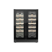 LECAVIST Wine Cabinet - 40 Bottle - Dual Zone - Built-in - Black (LJ40VN2Z2DBU)
