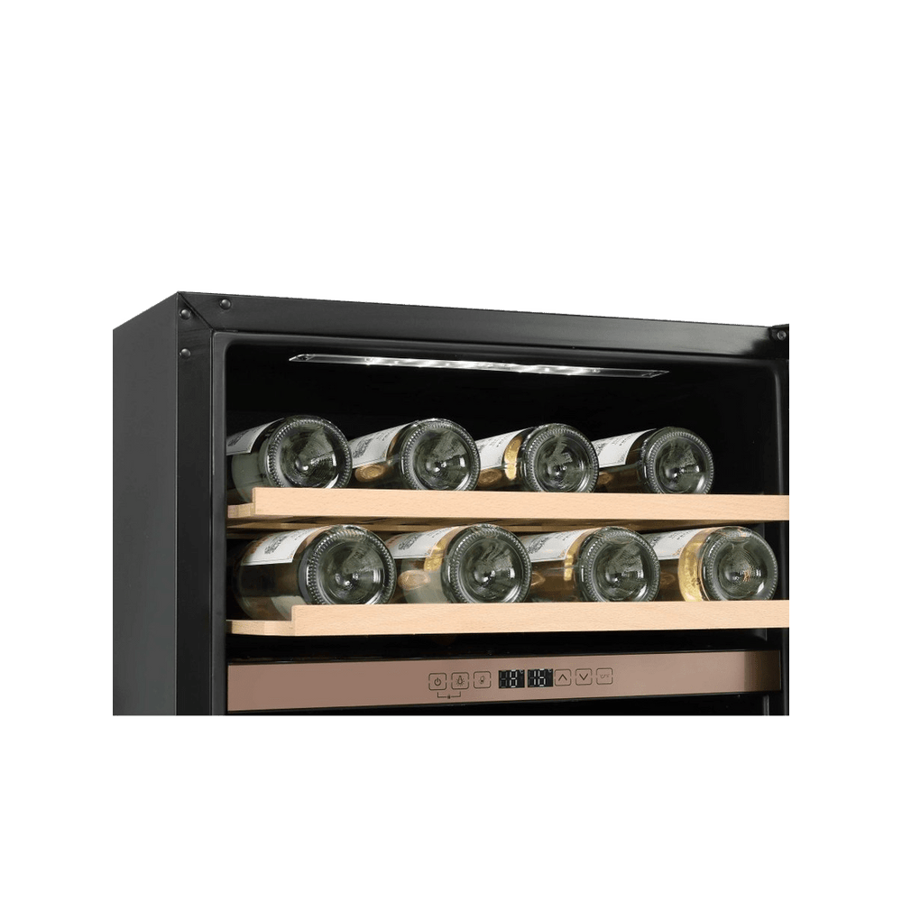 INSIDE: LECAVIST Wine Cabinet - 44 Bottle - Dual Zone - Built-in - Black (LJ44VN2ZBU) - Built-In - LeCavist Wine Cabinets