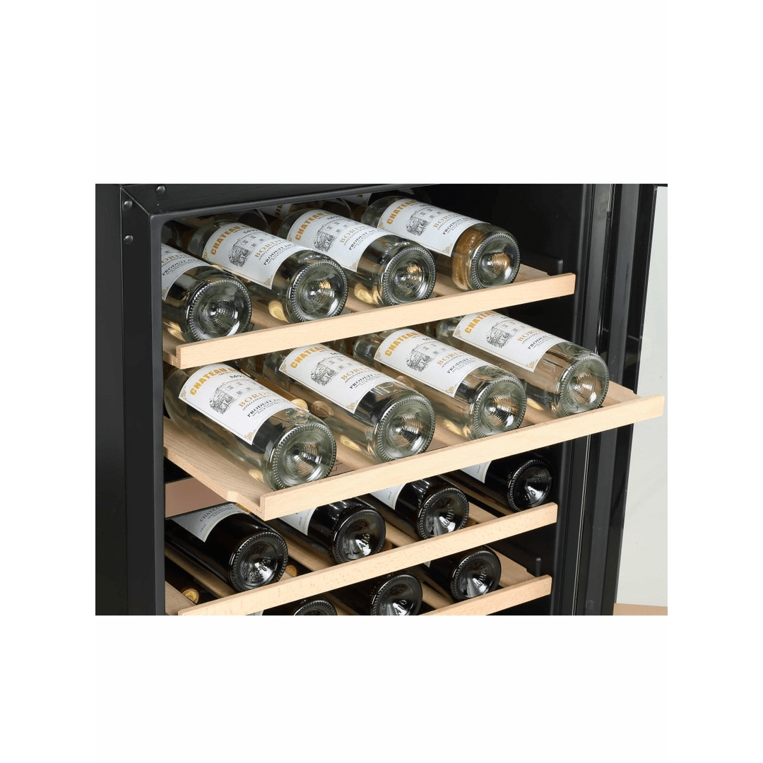 LECAVIST Wine Cabinet - 44 Bottle - Dual Zone - Built-in - Black (LJ44VN2ZBU) - Built-In - LeCavist Wine Cabinets