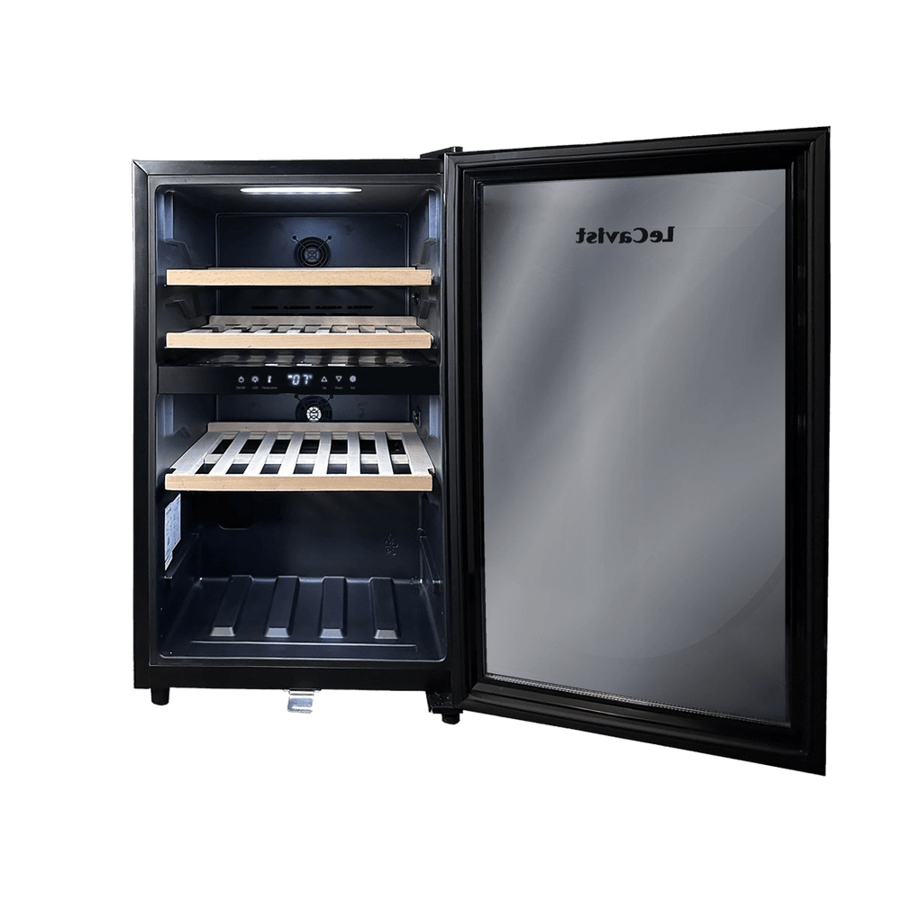 PRODUCT: LECAVIST Wine Cabinet - 56 Bottle - Dual Zone - Freestanding - Black (LKS56VN2Z) - Freestanding - LeCavist Wine Cabinets