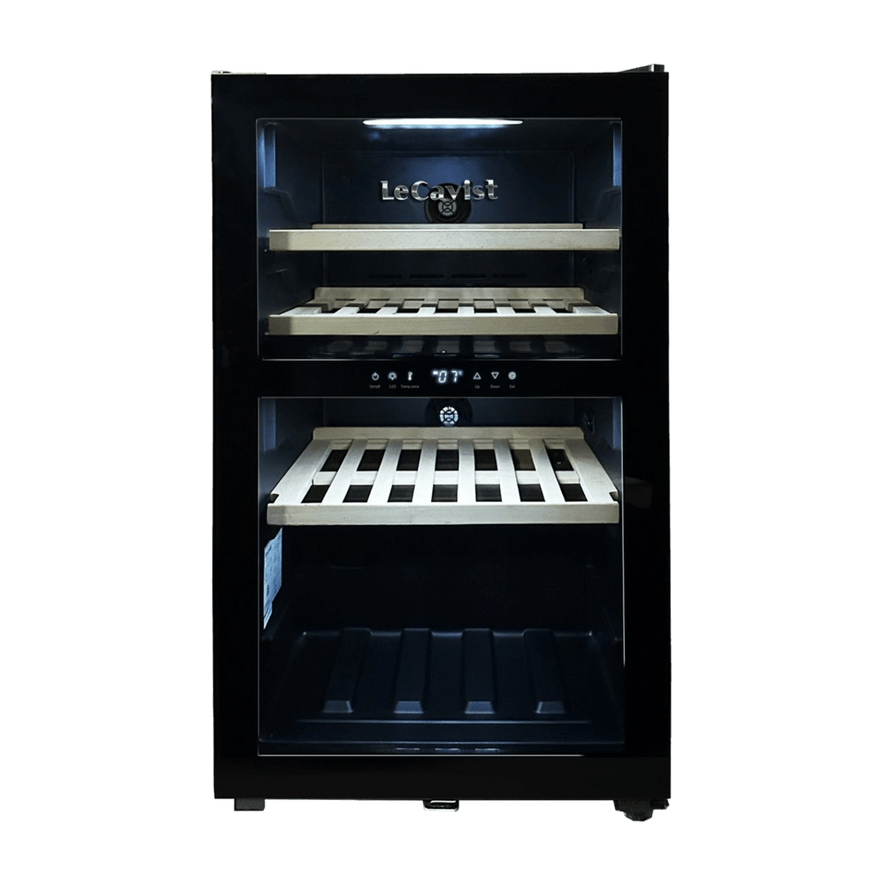 PRODUCT: LECAVIST Wine Cabinet - 56 Bottle - Dual Zone - Freestanding - Black (LKS56VN2Z) - Freestanding - LeCavist Wine Cabinets