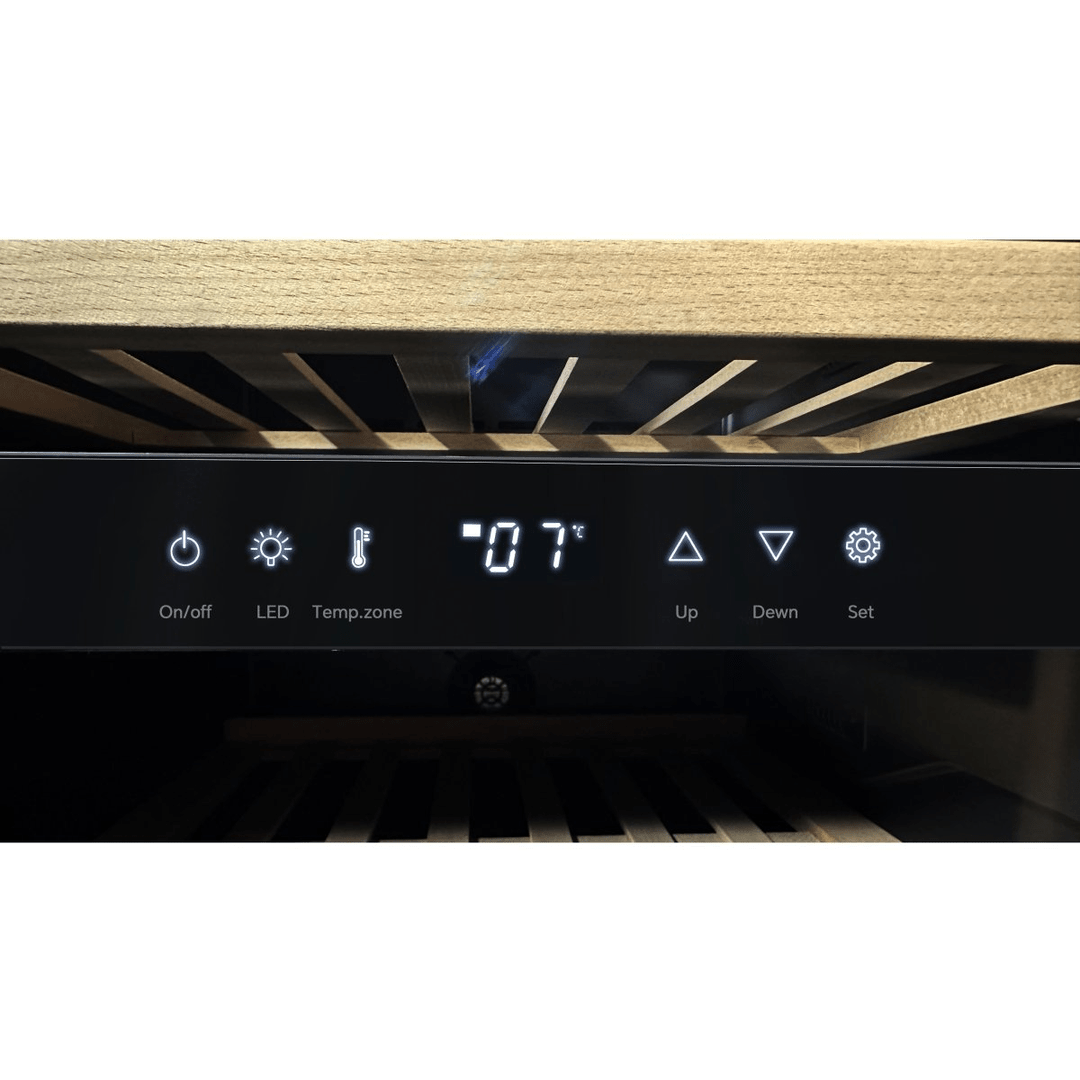 LECAVIST Wine Cabinet - 56 Bottle - Dual Zone - Freestanding - Black (LKS56VN2Z) - Freestanding - LeCavist Wine Cabinets