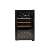 LECAVIST Wine Cabinet - 63 Bottle - Single Zone - Freestanding - Black (LKCV63N)